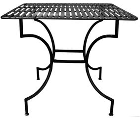 Easy to Assemble Patio Table - Square Black - Pangaea Home and Garden Furniture - FM-C4125-K