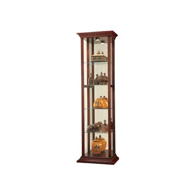 Eden Curio Cabinet in Windsor Cherry - Howard Miller
