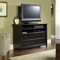 Edge Water Highboy TV Stand Estate Black - Sauder Furniture - 409242