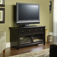 Edge Water Panel TV Stand Estate Black - Sauder Furniture - 409047