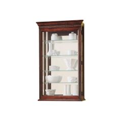 Edmonton Windsor Cherry Wall Display Cabinet - Howard Miller