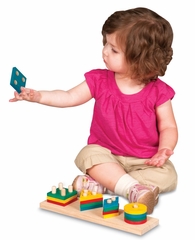 Educational Toy - 1 to 4 Sorter in Multi - Guidecraft - G6704