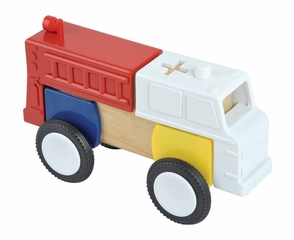 Educational Toy - Block Mates Community Vehicles in Multi - Guidecraft - G7604