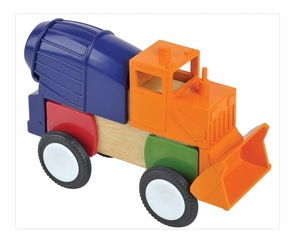 Educational Toy - Block Mates Construction Vehicles in Multi - Guidecraft - G7605