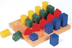 Educational Toy - Colored Geo Forms - Guidecraft - G2004