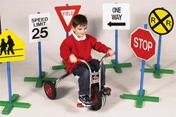 Educational Toy - Drive-time Signs (Set Of 6) - Guidecraft - G3060