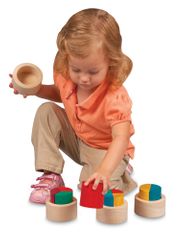 Educational Toy - Fraction Cups in Multi - Guidecraft - G6707