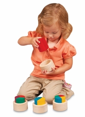 Educational Toy - Fraction Cups in Multi - Guidecraft - G6707