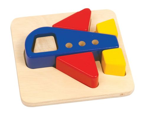 Educational Toy - Primary Puzzles Airplane in Multi - Guidecraft - G2021
