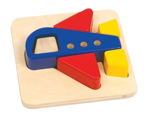 Educational Toy - Primary Puzzles Airplane in Multi - Guidecraft - G2021