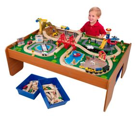 Educational Toy - Ride Around Town Train Set (100 Pc) - KidKraft Furniture - 17836