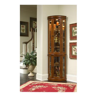 Edwardian II Corner Curio - Pulaski