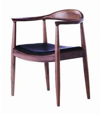 Elbow Arm Chair in Solid Ash Timber - DC-604-BROWN