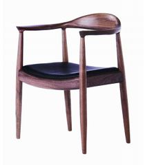 Elbow Arm Chair in Solid Ash Timber - DC-604-BROWN