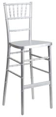 Elegance Silver Wood Chiavari Bar Stool - SZ-SILVER-BAR-GG