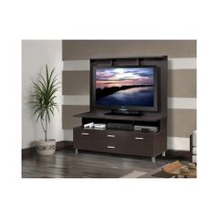 Element 56'' TV Console with Decorative Wall Panel - Nexera Furniture