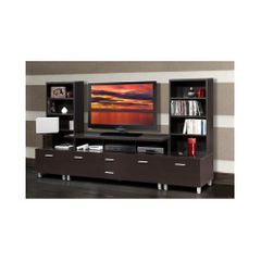 Element 56" TV Stand & 2 Syntax Satellite Units - Nexera Furniture