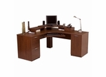 Elite Home Office Furniture Collection in Tuscany Brown - Bestar Office Furniture