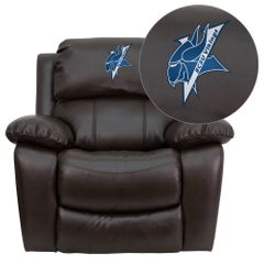 Elizabeth City State University Vikings Leather Rocker Recliner - MEN-DA3439-91-BRN-41028-EMB-GG