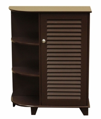 Ellsworth Floor Cabinet with Side Shelves in Espresso - RiverRidge - 06-026