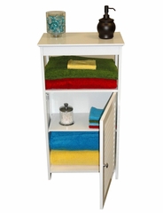 Ellsworth Single Door Floor Cabinet in White - RiverRidge - 06-029