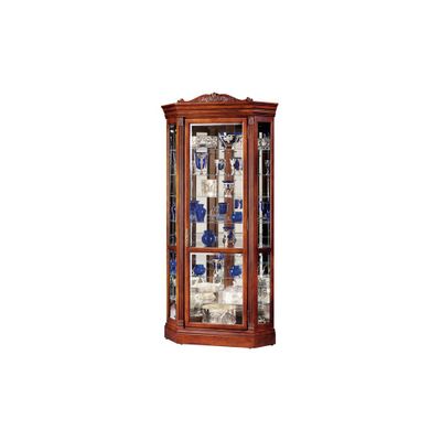 Embassy II Curio Cabinet in Embassy Cherry - Howard Miller