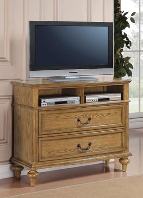 Emily Media Chest in Oak - 202576