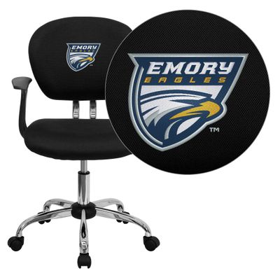 Emory University Eagles Black Mesh Task Chair - H-2376-F-BK-ARMS-45010-EMB-GG