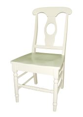 Empire Chair with Solid Wood Seat (Set of 2) in Linen White - C31-1202P