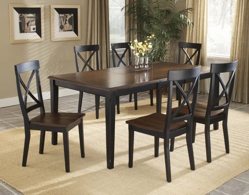 Englewood 7-Piece Dining Room Furniture Set - Hillsdale Furniture - 4884DTBC3
