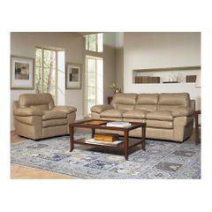 Enterprise Saddle Leather Sofa and Chair Set - Largo - LARGO-WG-L2450-401-403-SET