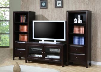Entertainment Center - 3 Piece Set in Cappuccino - Coaster