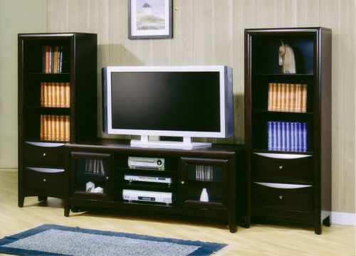 Entertainment Center - 3 Piece Set in Cappuccino - Coaster