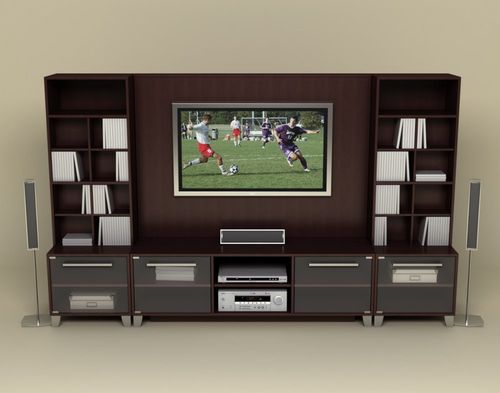 Entertainment Center Set 1 in Espresso - Brooklyn Collection - Nexera Furniture - 400050