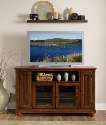 Entertainment Credenza in Cherry - Chesapeake - 5529-10