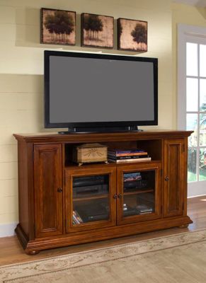 Entertainment Credenza in Warm Oak - Homestead - 5527-10