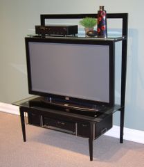 Entertainment Stand in Black/Metal - 4D Concepts - 83160