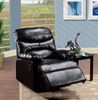 Espresso Bonded Leather Recliner - Arcadia - 59017