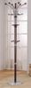 Espresso Coat Rack with Marble Base - Nata - 12265