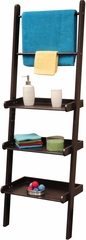 Espresso Ladder Shelf