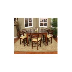 Este 7pc Dining Set with Salma Chairs - American Hertiage - AH-713496