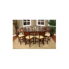Este 9pc Butterfly Counter Height Set - American Hertiage - AH-713623