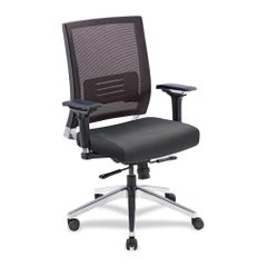 Executive Swivel Chair - Black Leather - LLR90040
