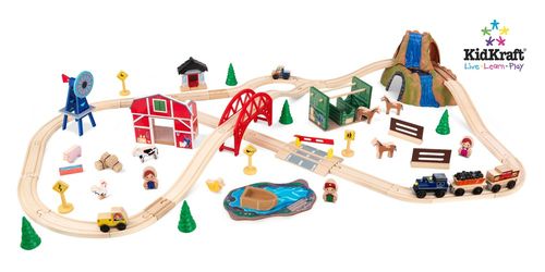 Farm Train Set in Multi-Color - KidKraft Furniture - 17827