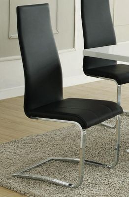 Faux Leather Dining Chair - Set of 4 - 100515BLK