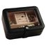 Faux Leather Glass Top Jewelry Box in Black - Rio - Jewelry Boxes by Mele - 0055362M