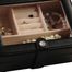 Faux Leather Glass Top Jewelry Box in Black - Rio - Jewelry Boxes by Mele - 0055362M
