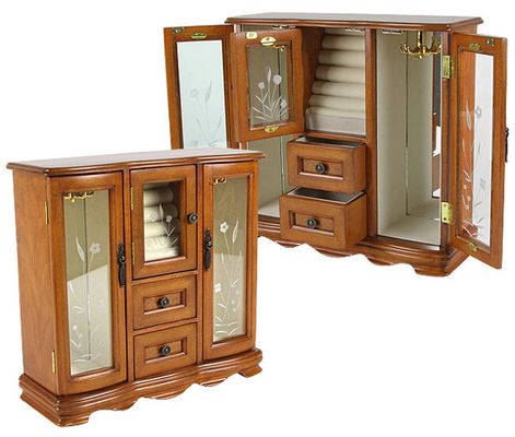 Feliciana Jewelry Box with Glass Doors - JBQ-CL555