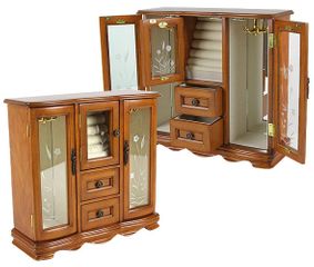 Feliciana Jewelry Box with Glass Doors - JBQ-CL555