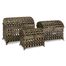 Fiennes Metal Storage Trunks (Set of 3) - IMAX - 87234-3